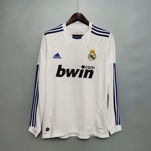 Camiseta de fútbol Real Madrid 2010/11 LOCAL MANGA LARGA VERSION FAN